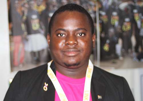 Close up of young man from Uganda