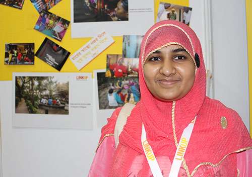 Portrait of young muslim woman in a headscarf